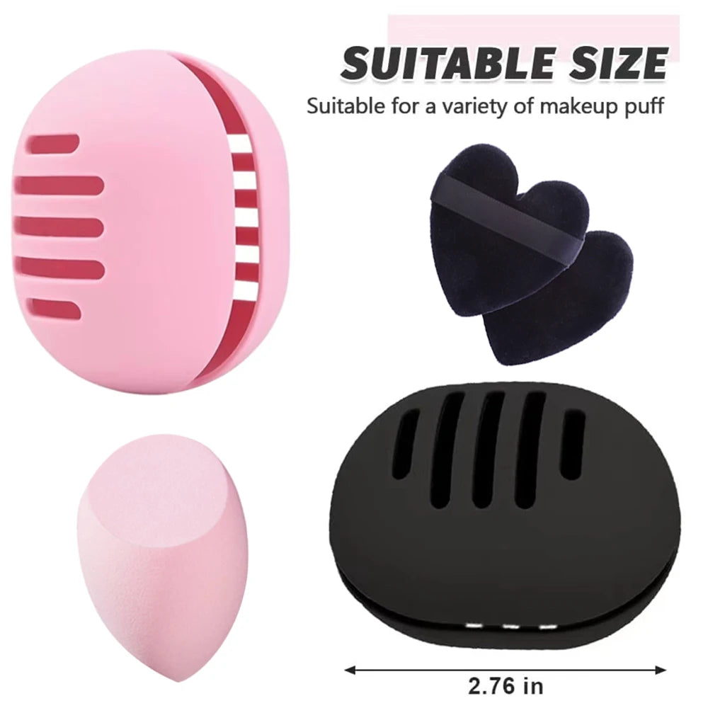Silicone Makeup Sponge Holder & Beauty Blender Organizer Sponge Organizer Case QXL