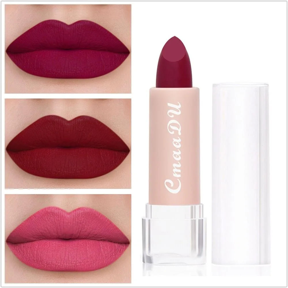 Long-Lasting Matte Velvet Lipstick | Waterproof Non-Stick Matte Lipstick QXL