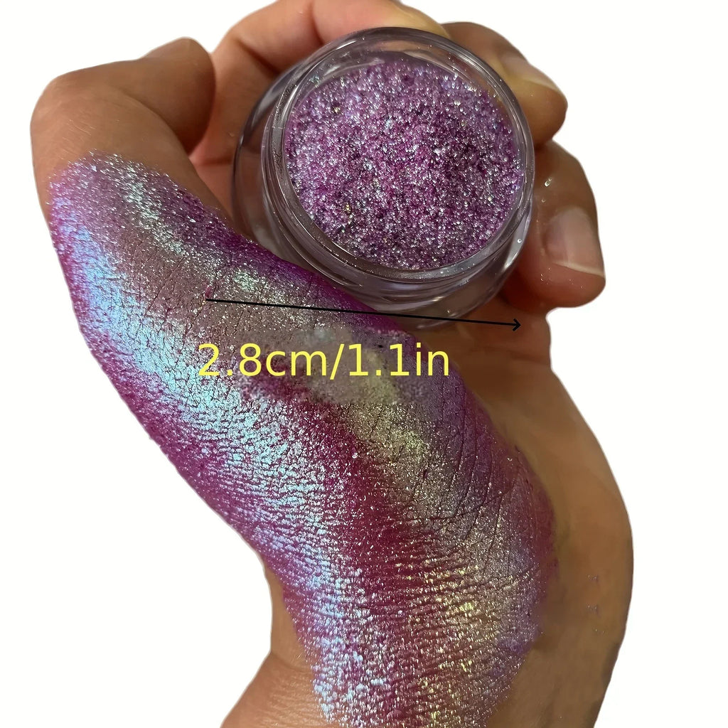 Aurora Chameleon Glitter Powder | Berry Purple Blue Green Cosmetic Glitter Powder QXL