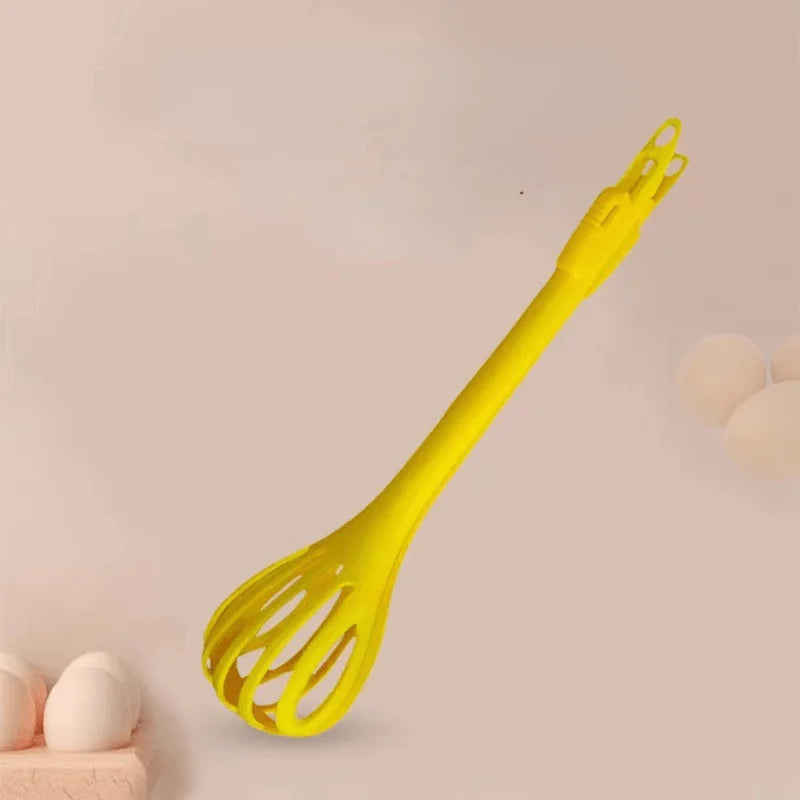 3-in-1 Manual Egg Whisk, Noodle & Food Holder Kitchen Tool Manual Kitchen Whisk QXL