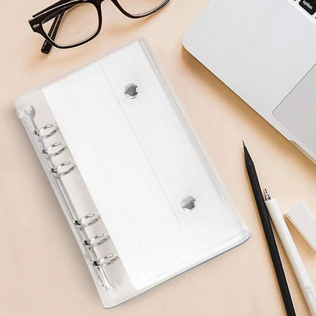 A6/A7 6-Ring Clear PVC Loose Leaf Binder Cover & Folder Loose Leaf Binder Cover QXL