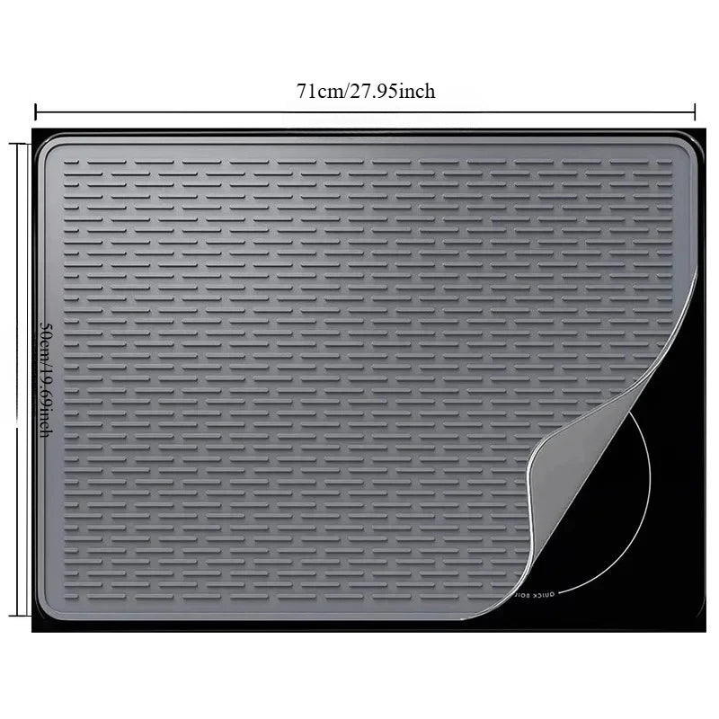 Silicone Stove Protector Mat | Non-Slip Glass Cooktop Cover Stove Protector Mat QXL