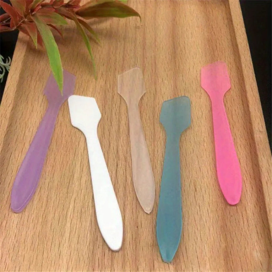 10-Pack PP Cream Spatulas for Facial Mask & Skincare Cosmetic Spatula Set QXL