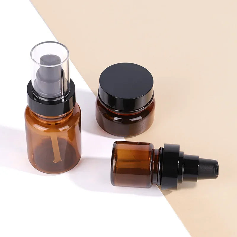 Amber Refillable Spray Bottles 40ml–120ml | Cosmetic Travel Refillable Spray Bottle QXL