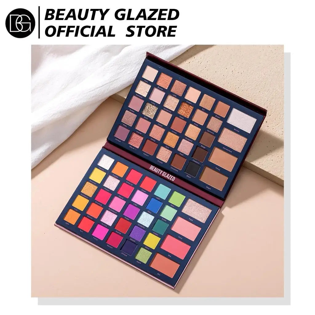 Beauty Glazed 68-Color Eyeshadow Palette – Shimmer & Contour Eyeshadow Palette QXL