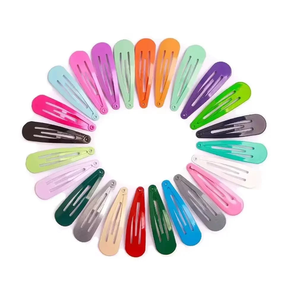 Girls Candy Color Hair Clips | Korean Barrettes 10-Pack Girls Hair Clips QXL