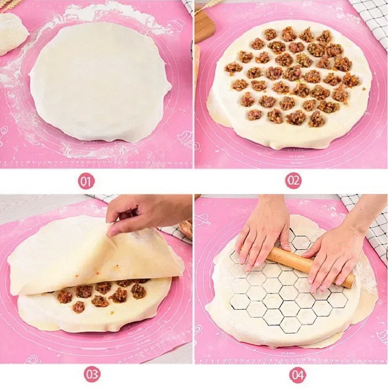 37-Hole Aluminum Alloy Dumpling & Ravioli Maker Mold Dumpling Maker Mold QXL
