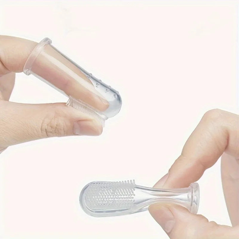 5-Pack Silicone Finger Toothbrushes for Dogs & Cats Pet Finger Toothbrush QXL