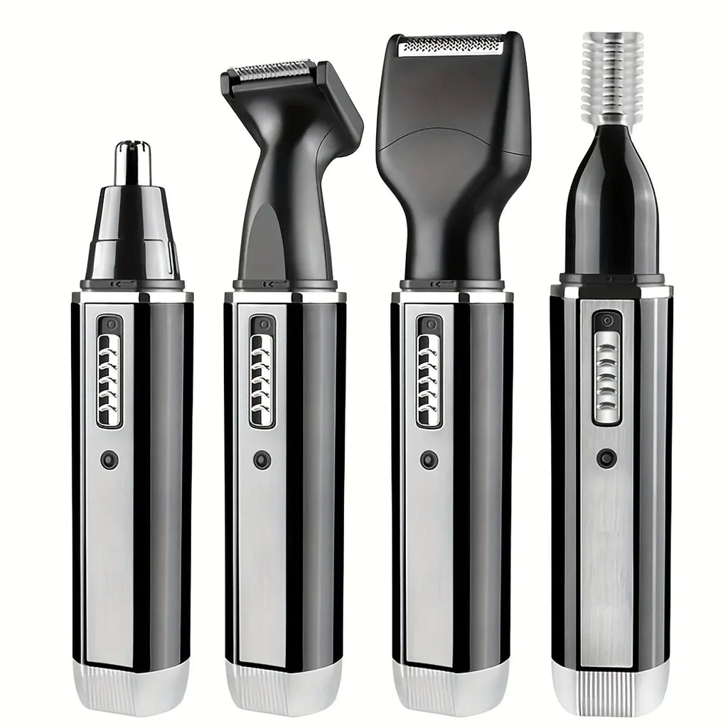 4-in-1 Rechargeable Men's Trimmer | Beard, Nose & Ear Kit Men's Hair Trimmer QXL 4in1