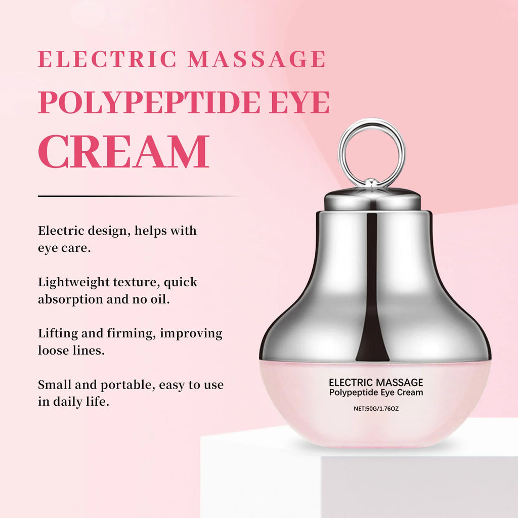 Electric Massage Polypeptide Eye Cream | Firming & Brightening 50g Eye Cream Massager QXL
