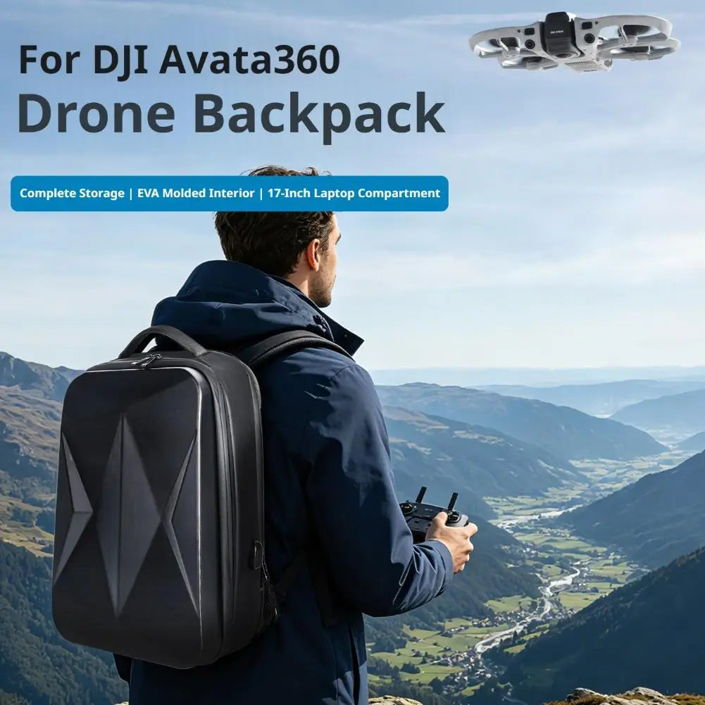 Hard Shell Backpack for DJI Avata FPV Drone & Goggles Drone Carrying Case QXL