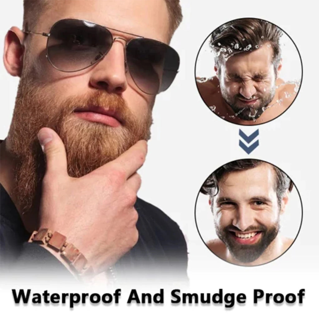 4-Tip Waterproof Beard Filler Pen & Brush Kit | East Moon Beard Filler Pen QXL