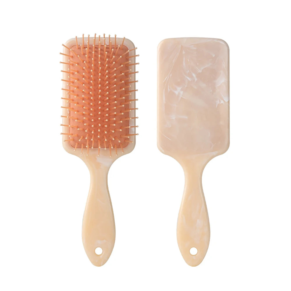 Air Cushion Detangling Hair Brush | Anti-Static Marble Comb Detangling Hair Brush QXL yellow