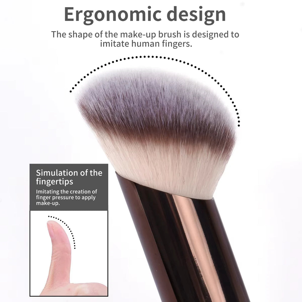 LUXEBLEND Double-Head Makeup Brush Set – Foundation & Blush Makeup Brush Set QXL