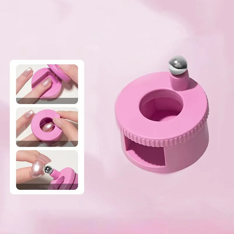 FUMOSIK Rotating Cat Eye Magnet | Gel Nail Art Tool Nail Art Magnet QXL Pink
