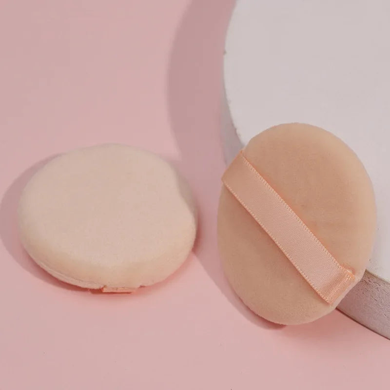 5/10-Pack Round Powder Foundation Sponge Puffs – Soft & Portable Makeup Sponge Puff QXL