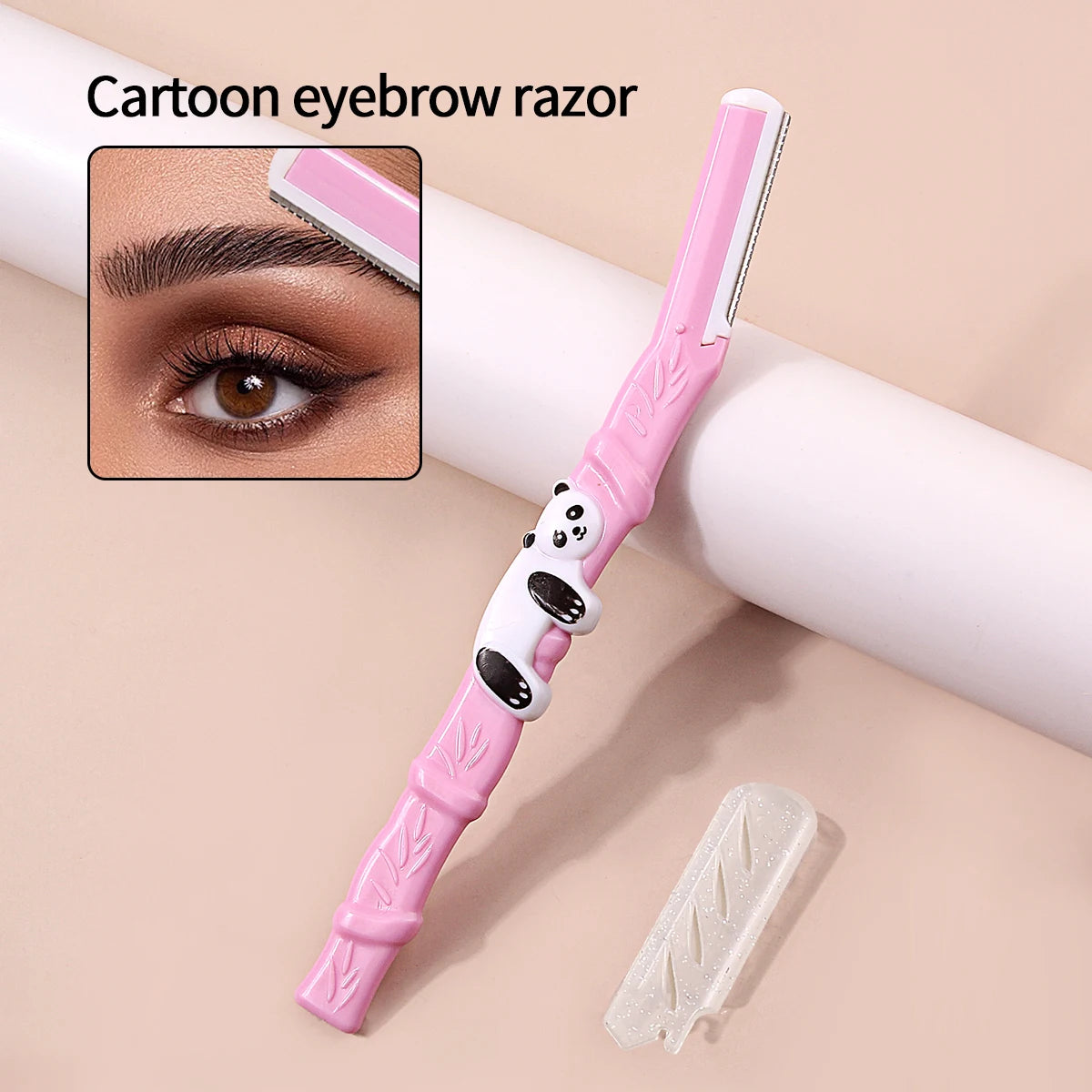 KOSSHOW Eyebrow Razor Trimmer with Safety Cap – Pink Eyebrow Trimmer QXL
