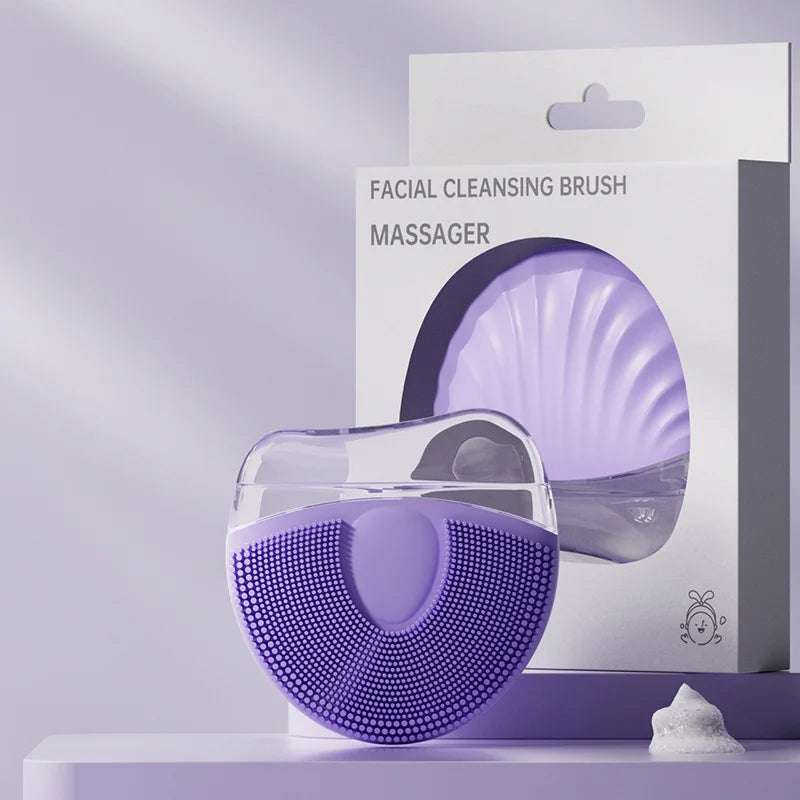 Silicone Gua Sha Face Scraper | Facial Massager for Lifting Gua Sha Face Tool QXL Purple
