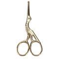 Blunt Tip Nose Hair Scissors | Stainless Steel Crane Design Nose Hair Scissors QXL Gold