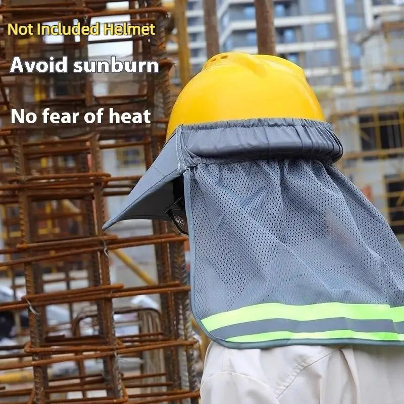 Hard Hat Neck Shield | Reflective Sun Shade Brim Cover Hard Hat Neck Shield QXL