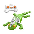 Wall Climbing RC Gecko Toy | LED Eyes & 360° Rotation RC Wall Climbing Toy QXL Green