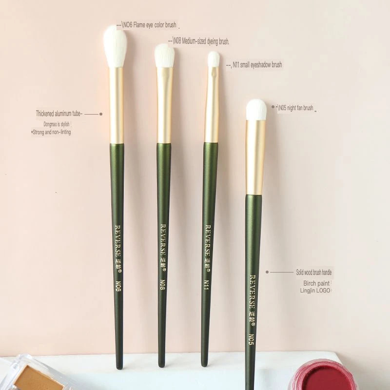 6-Piece Eye Makeup Brush Gift Set | Powder & Concealer Kit Eye Makeup Brush Set QXL