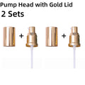 30ml Foundation Pump Dispenser Replacement Head with Lid Foundation Pump Dispenser QXL 2 Sets Gold