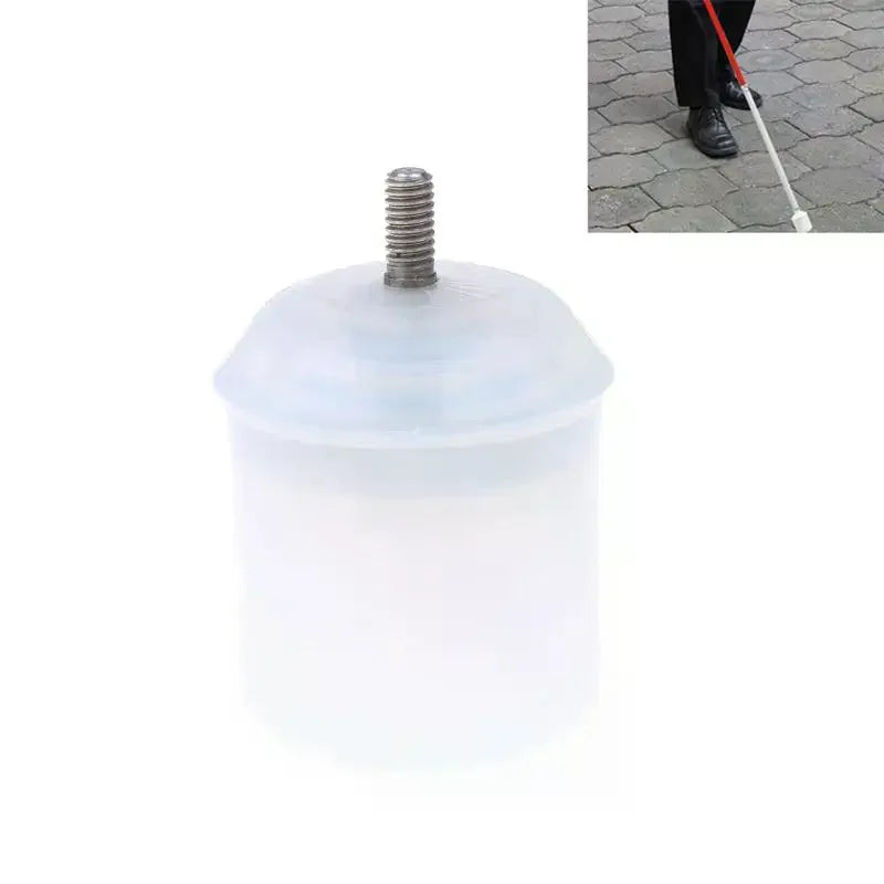 Rolling Ball Blind Cane Tip | Adjustable Walking Stick Protector Cane Tip Accessory QXL
