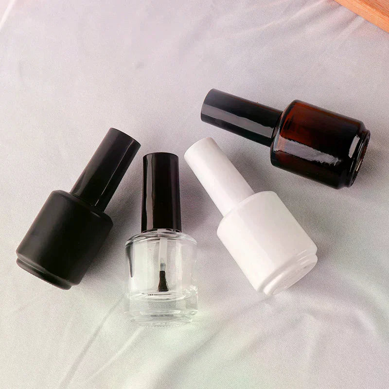 15ml Empty Glass Nail Polish Bottle with Lid & Brush | YOVIP Empty Nail Polish Bottle QXL