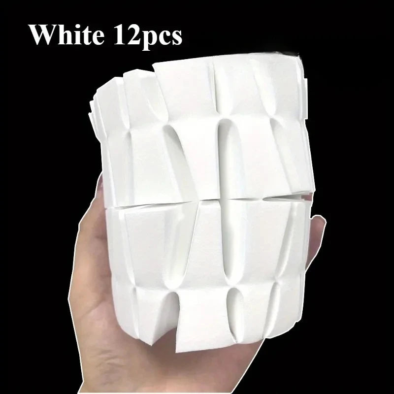 Disposable Latex-Free Triangle Makeup Sponge Puffs | 12 & 52 Pack Makeup Sponge Puffs QXL 12PCS