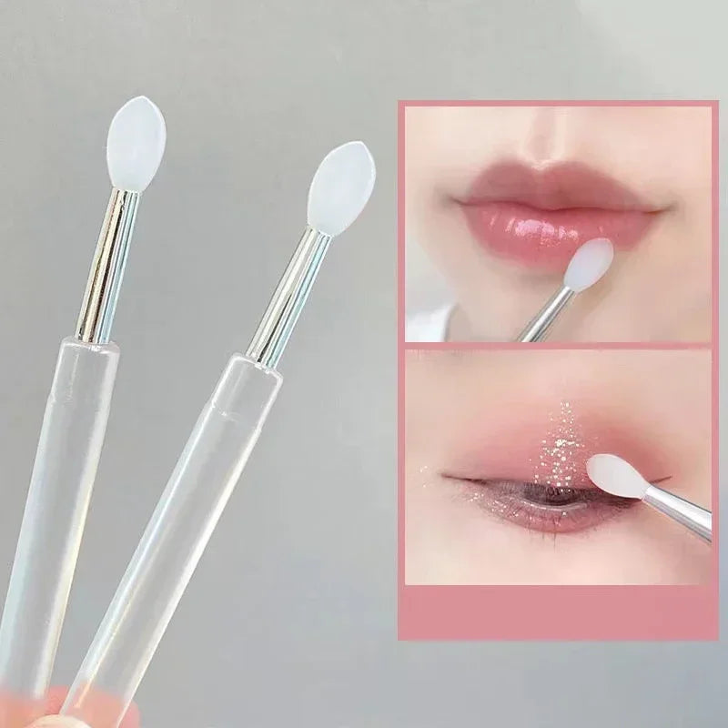 Silicone Lip & Eyeshadow Brush with Dustproof Cover Silicone Lip Brush QXL