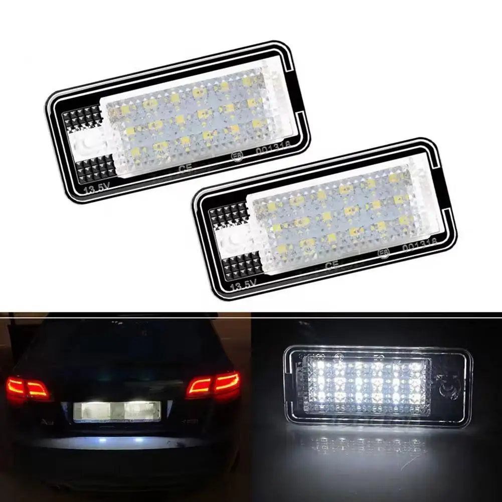 2-Pack LED License Plate Lights for Audi A3 A4 A6 A8 Q7 6500K LED License Plate Light QXL