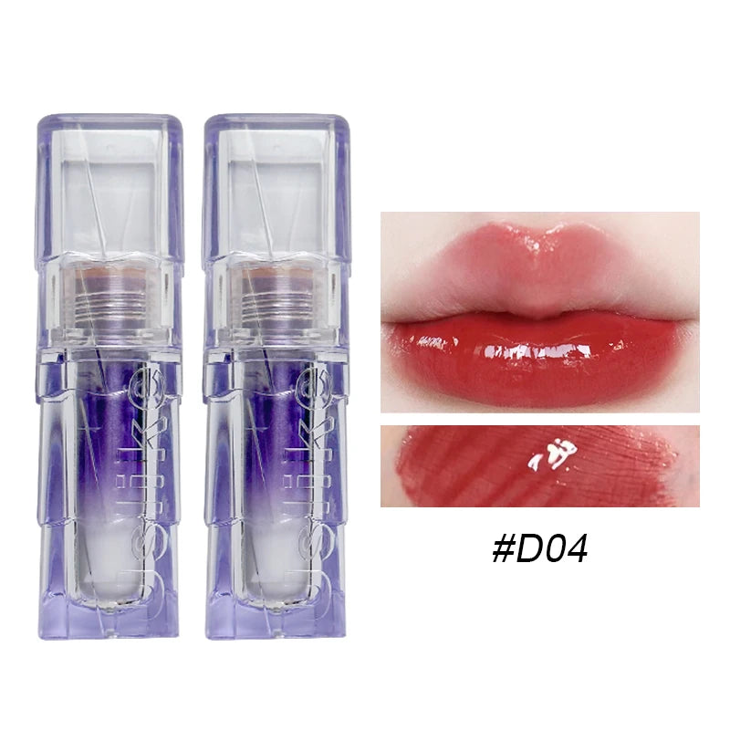 2-Pack Glitter Mirror Lip Gloss | 7 Colors Shimmer Hydrating Shimmer Lip Gloss QXL