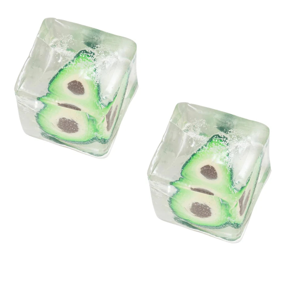 Fruit Ice Cube Squishy Slow Rising Sensory Toy – Kids & Adults Squishy Fidget Toy QXL 2pcs random