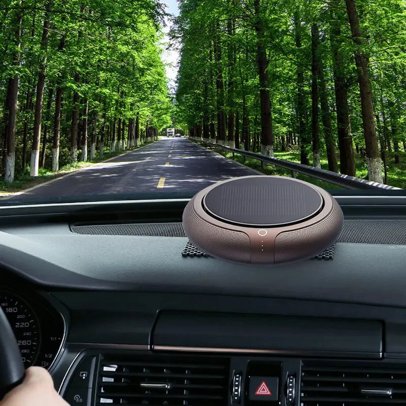 Solar Car Air Purifier HEPA Filter | 3-Speed & Aromatherapy Car Air Purifier QXL