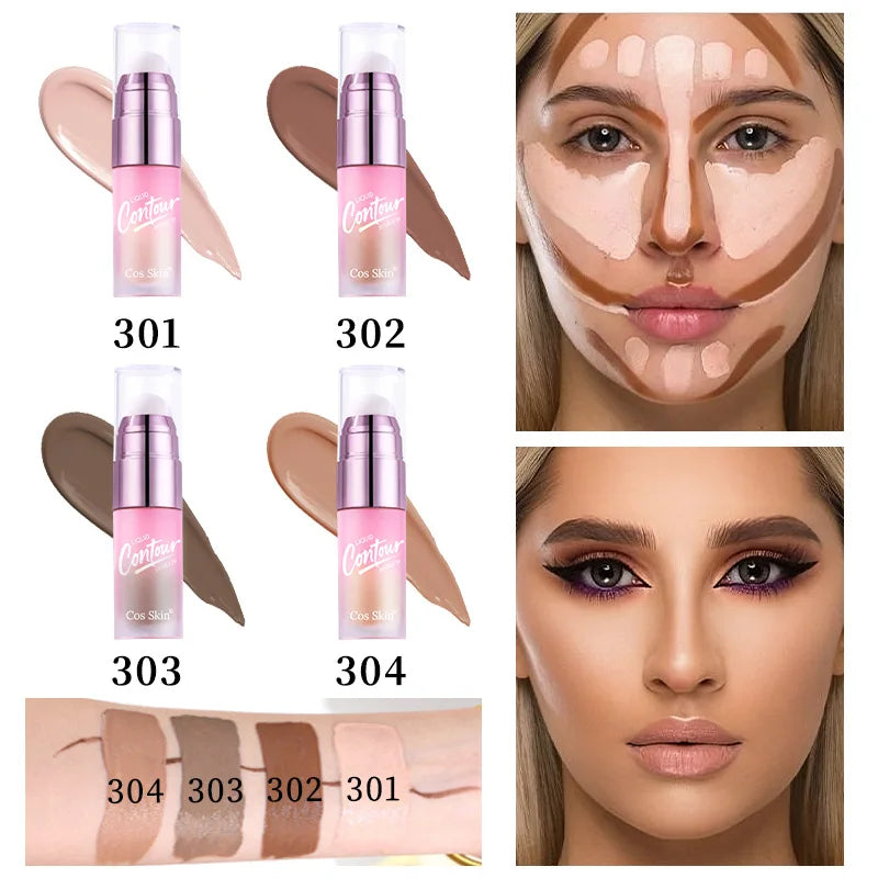 Double-Head Matte Contour & Highlighter Liquid Pen – 5g Contour Highlighter Pen QXL