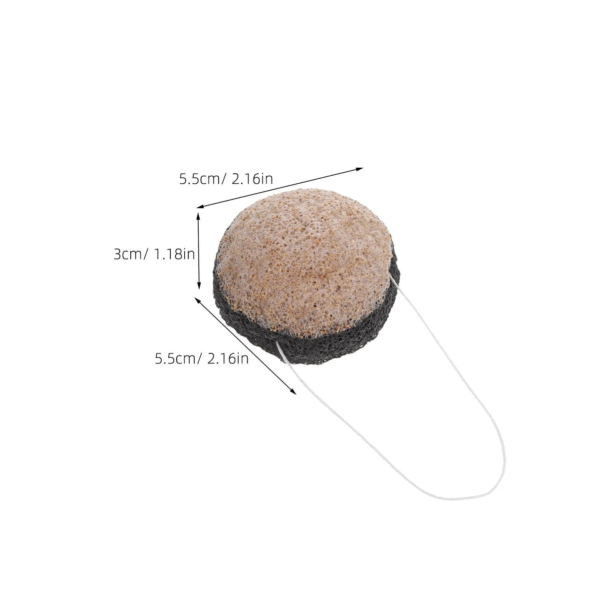 3-Pack Konjac Facial Sponge | Dual-Sided Exfoliating Scrubber Facial Exfoliating Sponge QXL