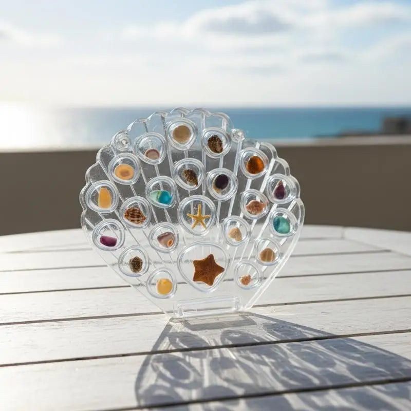 Seashell Acrylic Storage Box | Transparent Jewelry Display Case Acrylic Display Box QXL