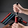 2-in-1 Pen-Shaped Pneumatic Wine Opener | Aluminum Alloy Pneumatic Wine Opener QXL black