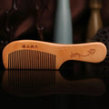 2-Pack Peach Wood Comb | Anti-Static Fine Tooth Hair & Beard Wood Hair Comb QXL -1