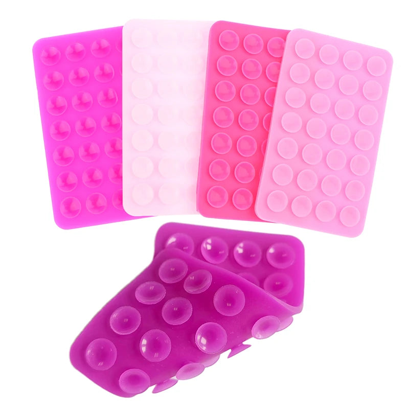 Double-Sided Silicone Suction Pad | 28-Cup Phone Grip Mat Phone Suction Pad QXL