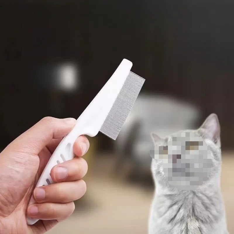 Pet Flea Removal Comb for Dogs & Cats | Fine-Tooth Grooming Pet Grooming Comb QXL