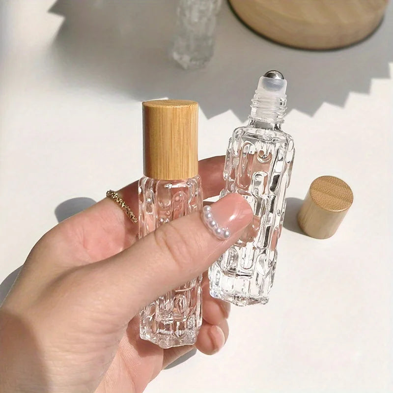 10ml Glass Roll-On Bottle | Essential Oil & Perfume Refill Vial Roll-On Bottle QXL