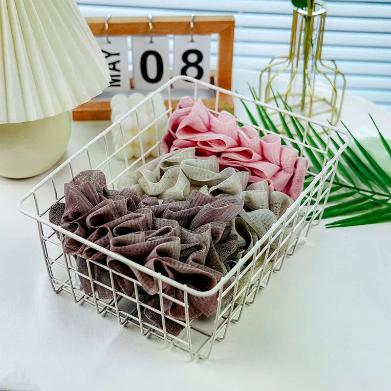 2-in-1 Exfoliating Loofah Bath Sponge with Drawstring Closure Exfoliating Bath Sponge QXL