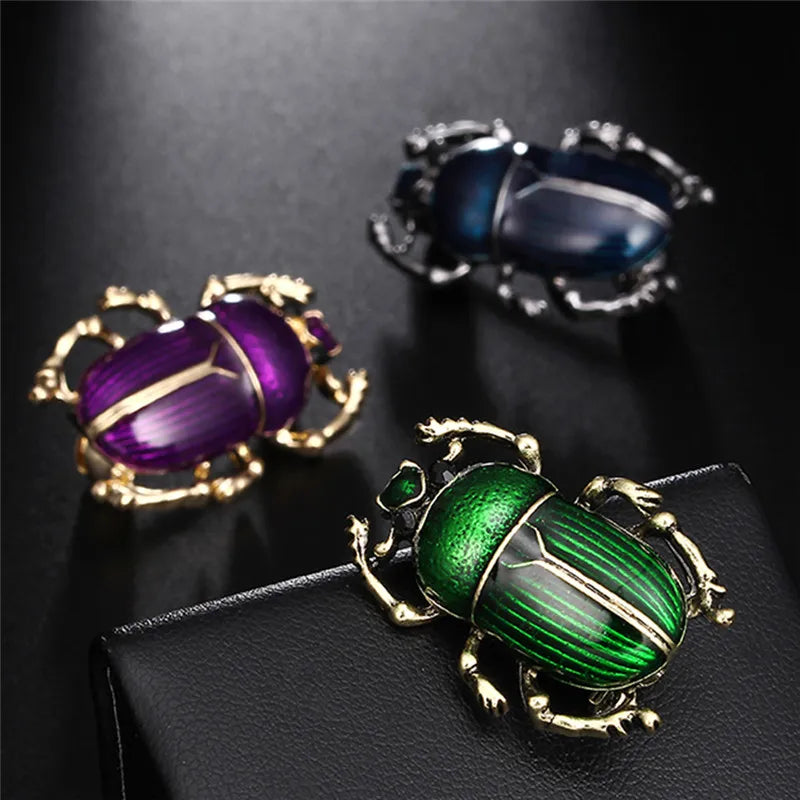 Vintage Beetle Enamel Brooch Pin | Women's Insect Jewelry Enamel Brooch Pin QXL