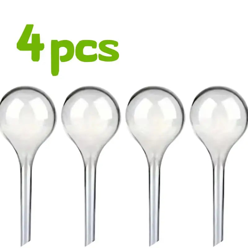 Self-Watering Globes | Adjustable Drip Irrigation 2 or 4 Pack Drip Irrigation Globe QXL 4pcs Transparent