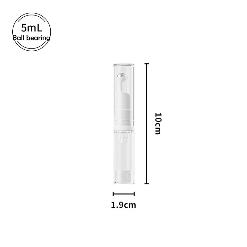 Airless Pump Bottles 5/10/15ml | Travel Refillable Skincare Refillable Pump Bottle QXL Dark Khaki
