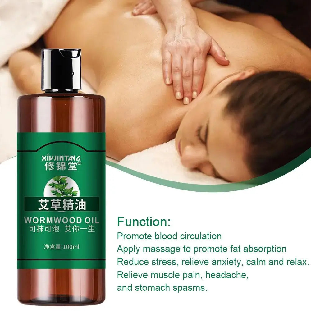 Mugwort Body Massage Oil | Moisturizing & Firming Skin Care Body Massage Oil QXL