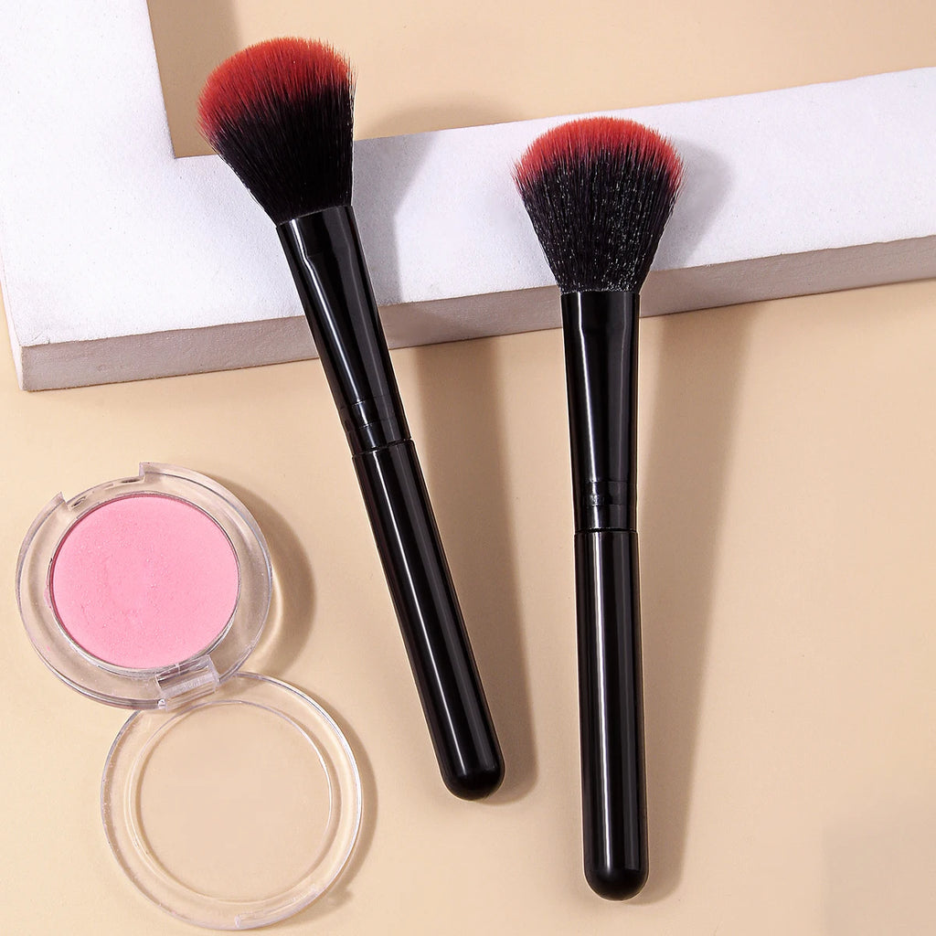 KOSSHOW 2-Pack Fluffy Blush Brushes | Blendable & Buildable Blush Brush Set QXL