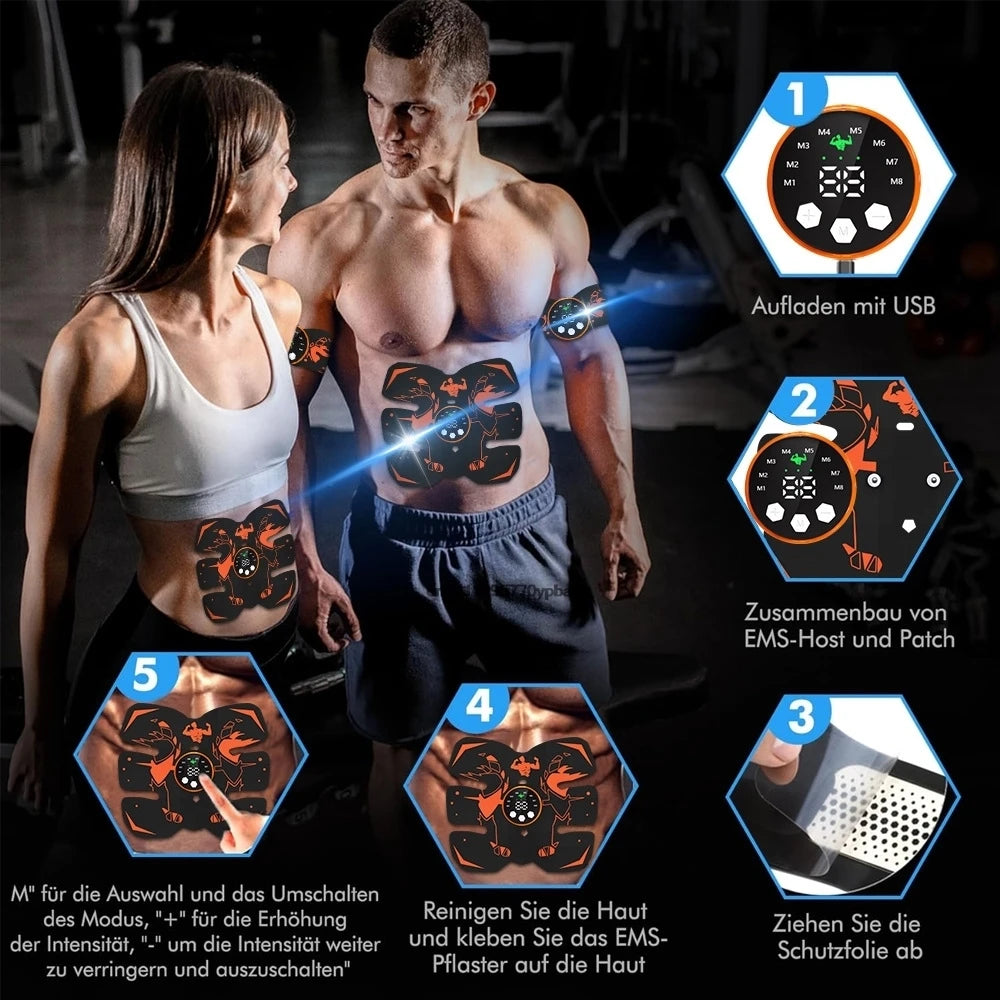 Wireless EMS Abs & Butt Toning Stimulator | Rechargeable EMS Muscle Stimulator QXL